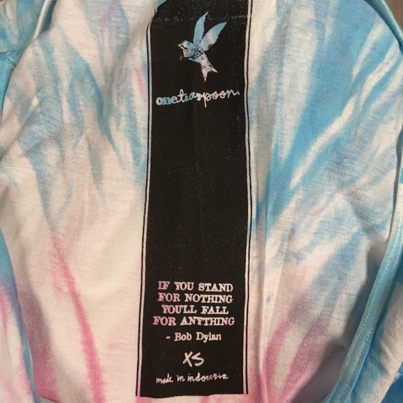 One Teaspoon Holy Smoke Tie Dye Tank Top Pink XS - Picture 4 of 5